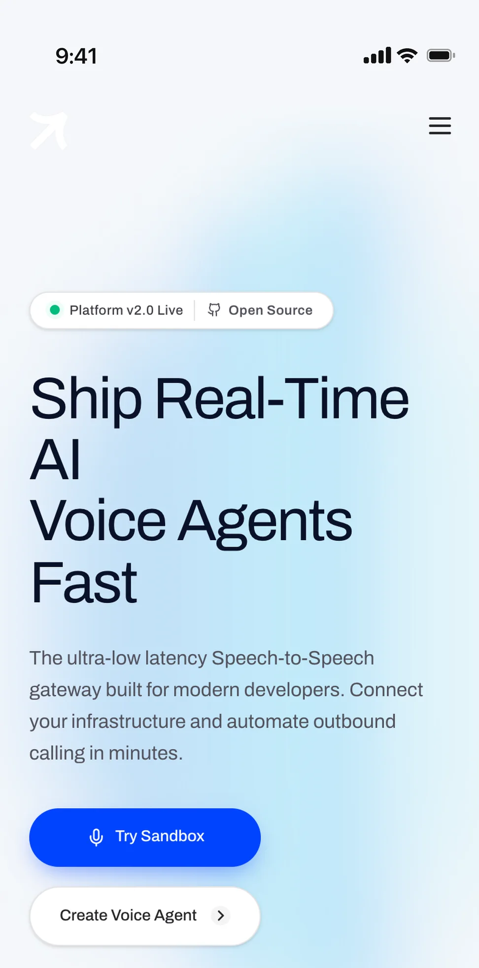 Voicely, Nument's in-house AI voice agent, on a phone
